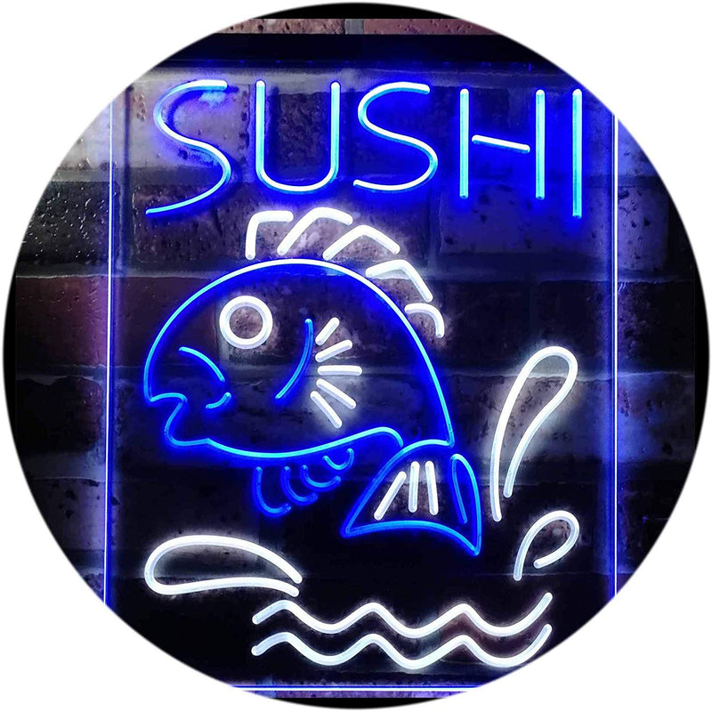 Fish Sushi LED Light Sign - LED Gift Works