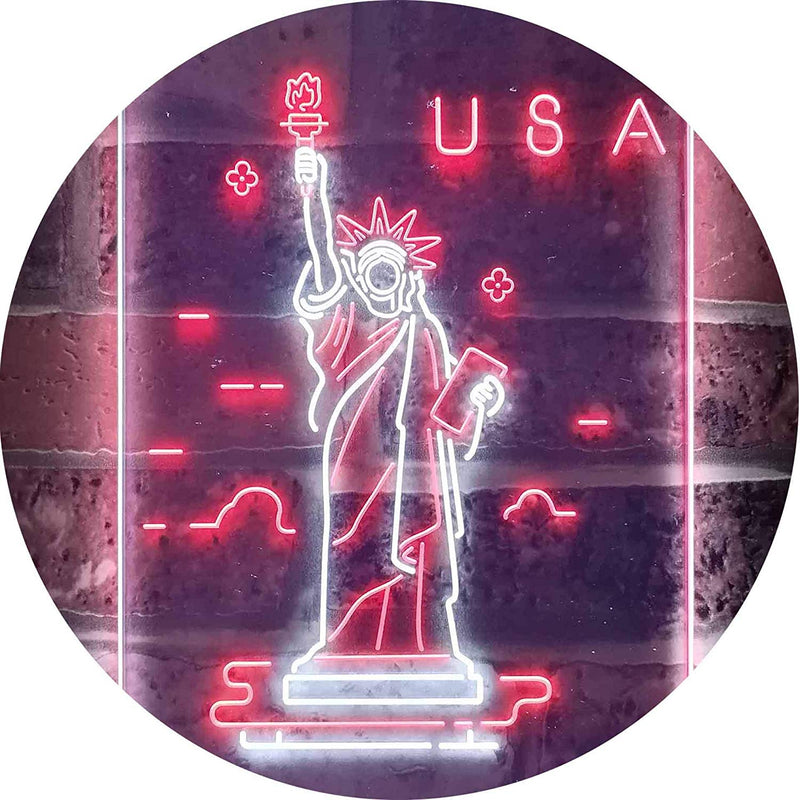 USA Statue of Liberty LED Light Sign - LED Gift Works