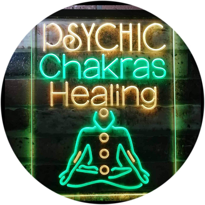 Psychic Chakras Healing LED Light Sign - LED Gift Works