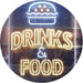 Hamburgers Drinks and Food LED Light Sign - Way Up Gifts