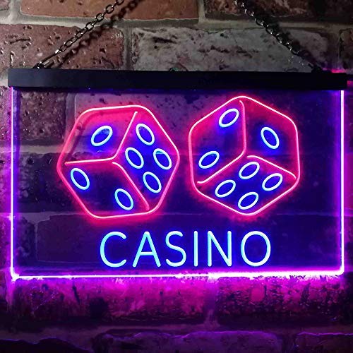 Dice Casino LED Light Sign - Way Up Gifts