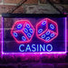 Dice Casino LED Light Sign - Way Up Gifts