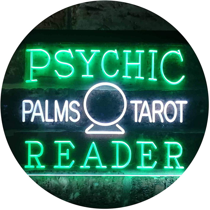 Psychic Palms Tarot Reader LED Light Sign - LED Gift Works