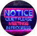 Quiet Please Meeting in Progress LED Light Sign - Way Up Gifts