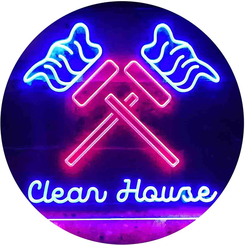 Clean House Maid Services LED Light Sign - LED Gift Works