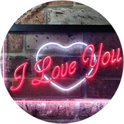 Heart I Love You LED Light Sign - LED Gift Works