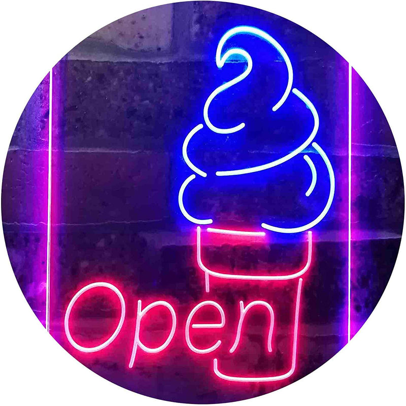 Ice Cream Open LED Light Sign - LED Gift Works