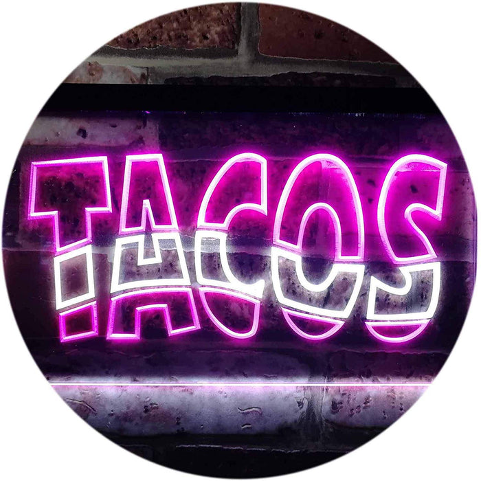 Mexican Restaurant Tacos LED Light Sign - Way Up Gifts