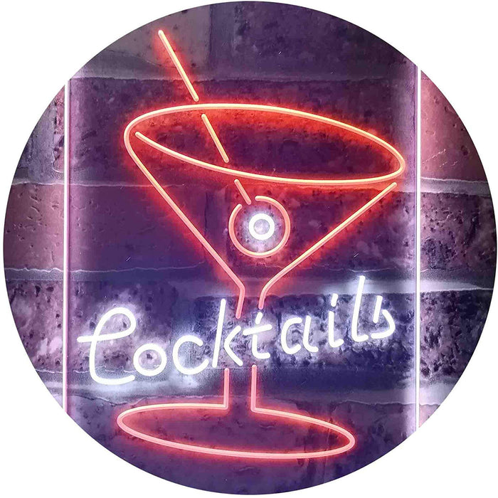 Cocktails LED Light Sign - Way Up Gifts