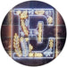 Family Name Letter E Monogram Initial LED Light Sign - Way Up Gifts