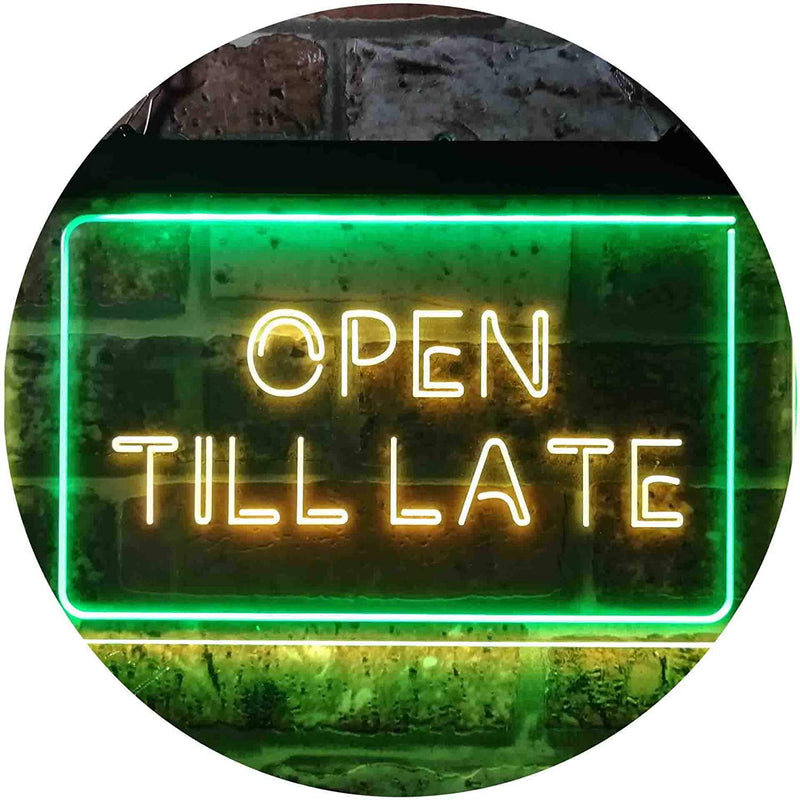 Open Till Late LED Light Sign - LED Gift Works