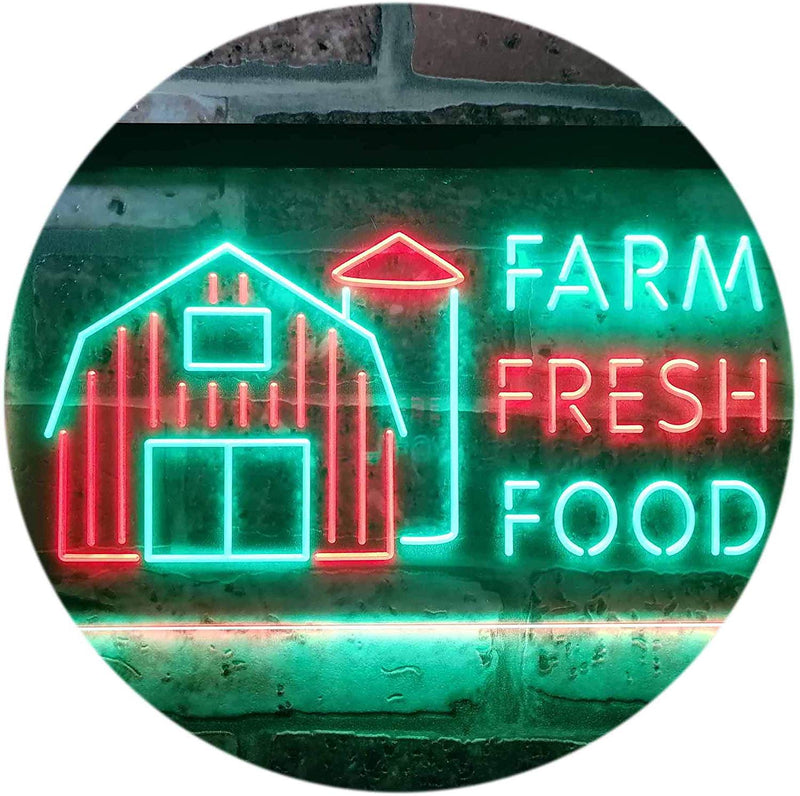 Farm Fresh Food LED Light Sign - LED Gift Works