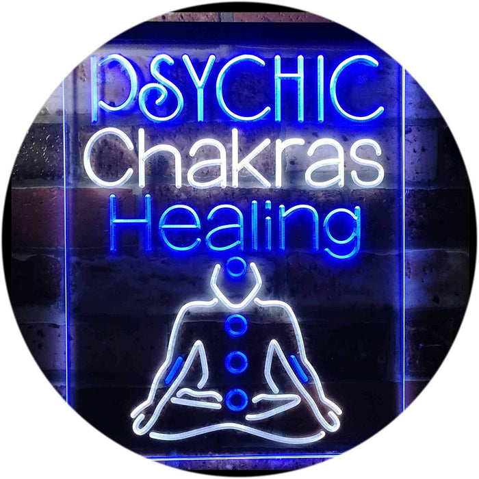 Psychic Chakras Healing LED Light Sign - Way Up Gifts