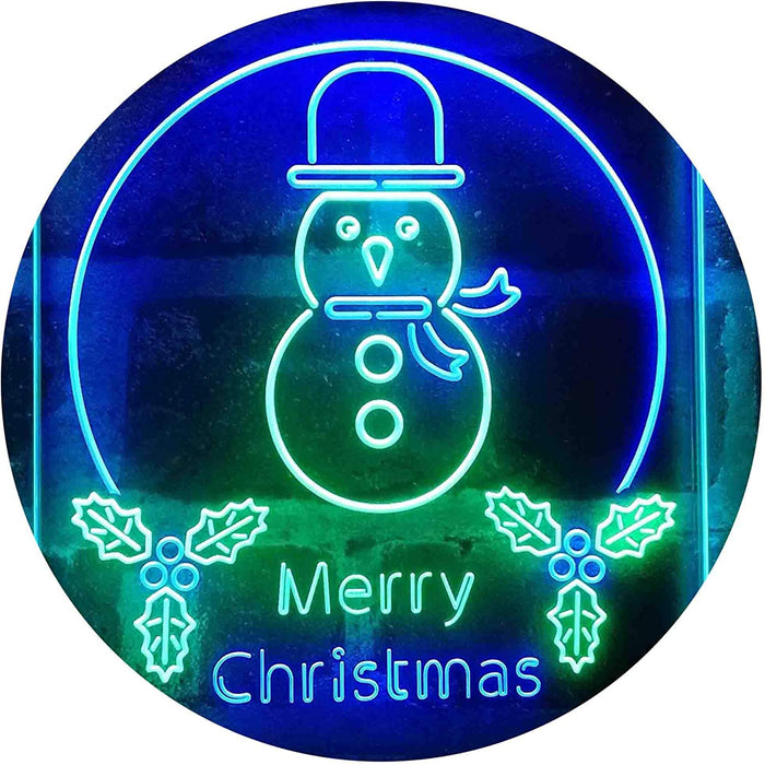 Merry Christmas Decoration Snowman LED Light Sign - Way Up Gifts