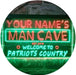 Personalized Patriots Country Man Cave LED Light Sign - Way Up Gifts