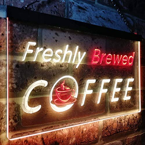 Freshly Brewed Coffee LED Light Sign - Way Up Gifts