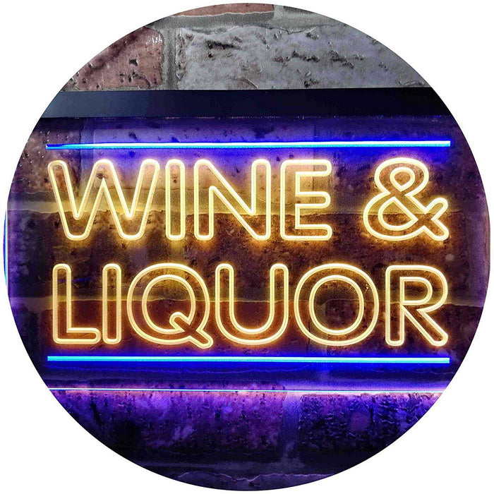 Wine Liquor LED Light Sign - Way Up Gifts