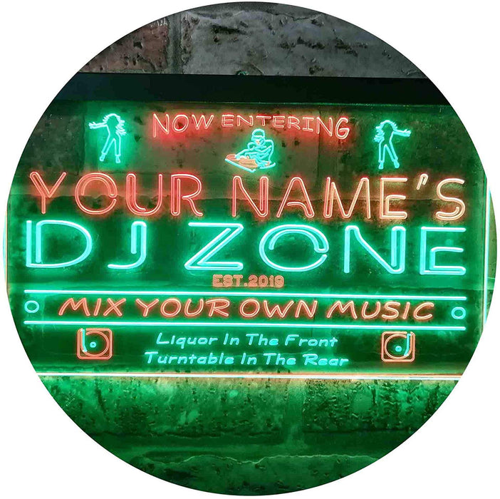 Personalized Music DJ Zone DJ Gift LED Light Sign - Way Up Gifts