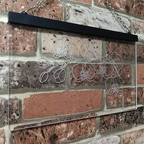 Orchids Florist Flower Shop LED Light Sign - Way Up Gifts