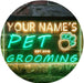 Personalized Paw Print Pet Grooming LED Light Sign - Way Up Gifts