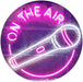 Microphone On The Air LED Light Sign - Way Up Gifts