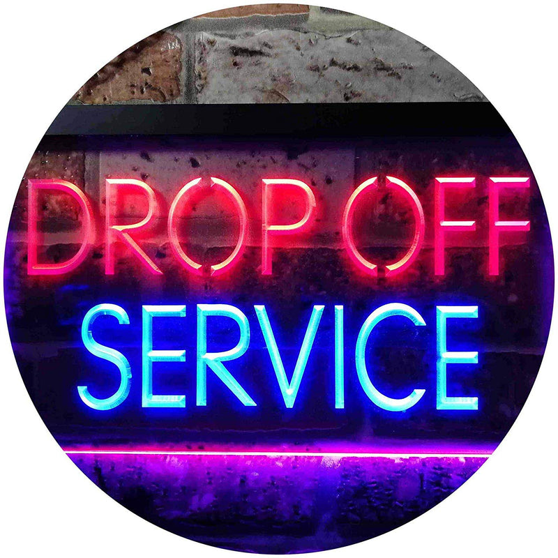 Drop Off Service LED Light Sign - LED Gift Works