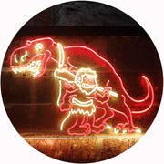 Caveman Dinosaur LED Light Sign - LED Gift Works