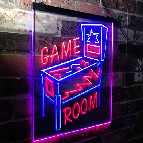 Pinball Game Room LED Light Sign - LED Gift Works