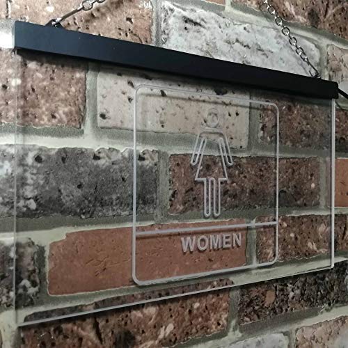 Women Bathroom Restroom LED Light Sign - Way Up Gifts