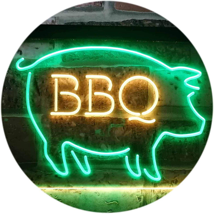 Pork Pig BBQ LED Light Sign - Way Up Gifts