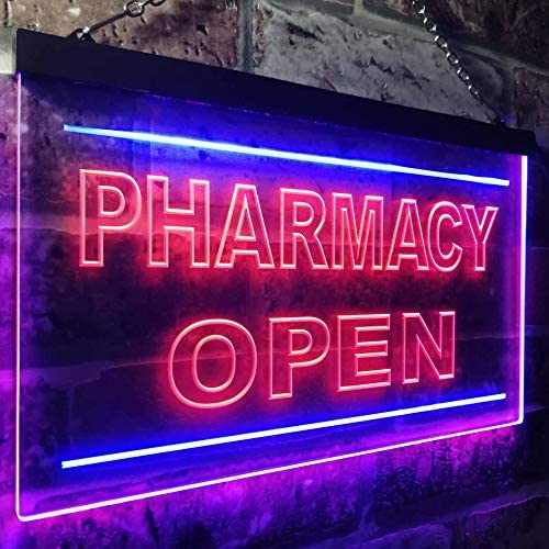 Pharmacy Open Shop LED Light Sign - LED Gift Works