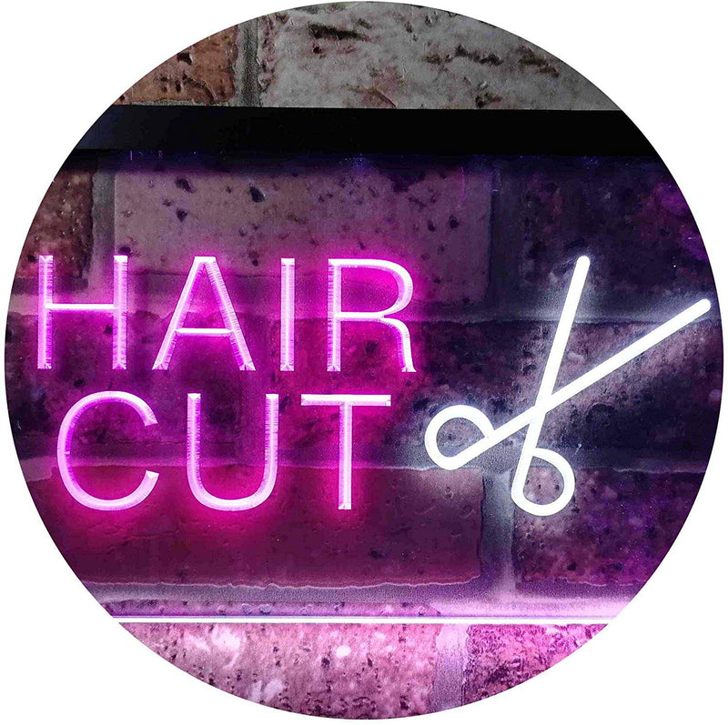 Barber Salon Hair Cut LED Light Sign - LED Gift Works