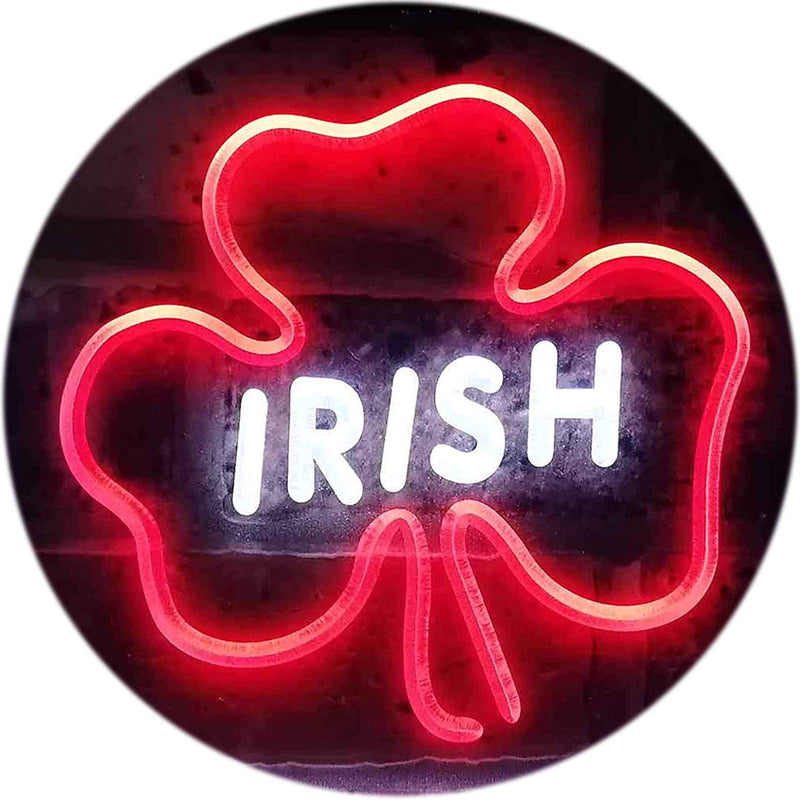 Shamrock Irish LED Light Sign - LED Gift Works