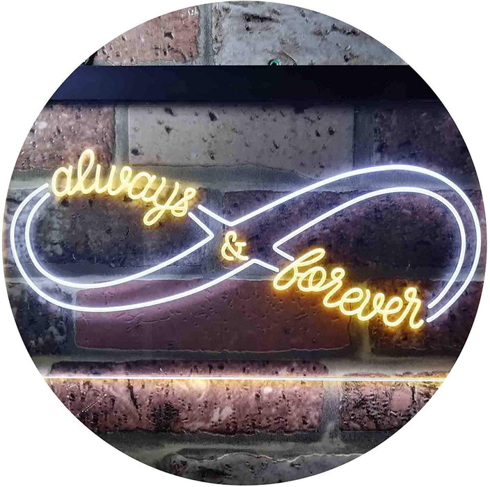 Love Infinity Always & Forever LED Light Sign - Way Up Gifts