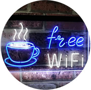Cafe Coffee Free WiFi LED Light Sign - LED Gift Works