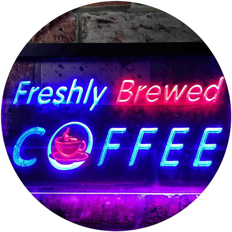 Freshly Brewed Coffee LED Light Sign - LED Gift Works