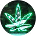 Marijuana Leaf USA Flag LED Light Sign - Way Up Gifts