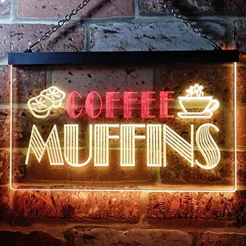Bakery Coffee Muffins LED Light Sign - Way Up Gifts