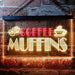 Bakery Coffee Muffins LED Light Sign - Way Up Gifts