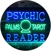 Psychic Palms Tarot Reader LED Light Sign - LED Gift Works
