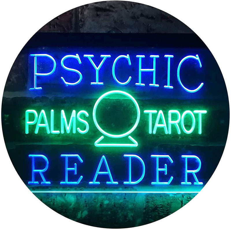 Psychic Palms Tarot Reader LED Light Sign - LED Gift Works