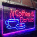 Coffee Donuts LED Light Sign - Way Up Gifts