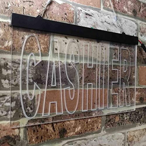Cashier LED Light Sign - LED Gift Works