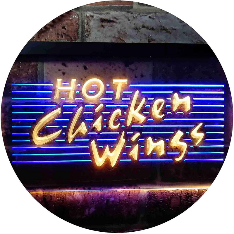 Hot Chicken Wings LED Light Sign - LED Gift Works