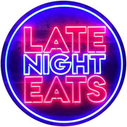 Late Night Eats LED Light Sign - LED Gift Works