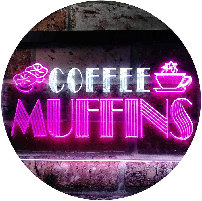 Bakery Coffee Muffins LED Light Sign - Way Up Gifts