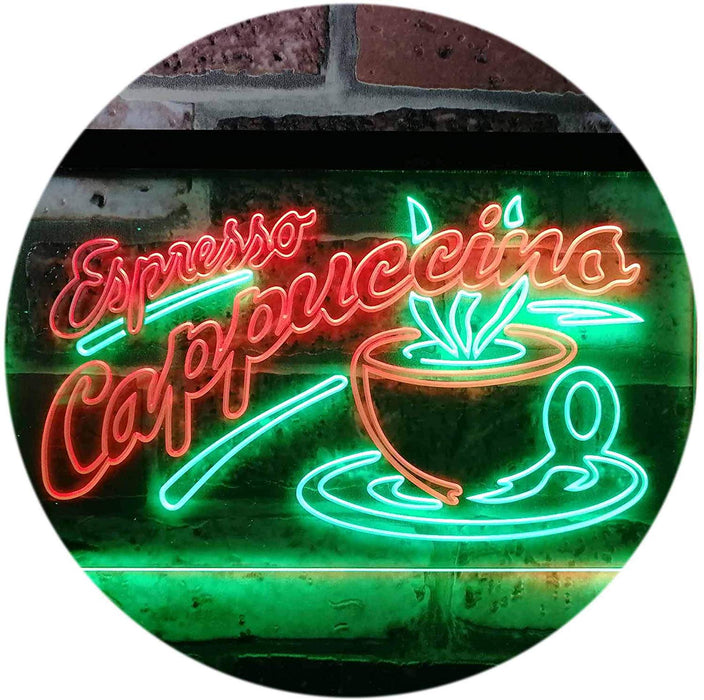 Coffee Shop Espresso Cappuccino LED Light Sign - Way Up Gifts