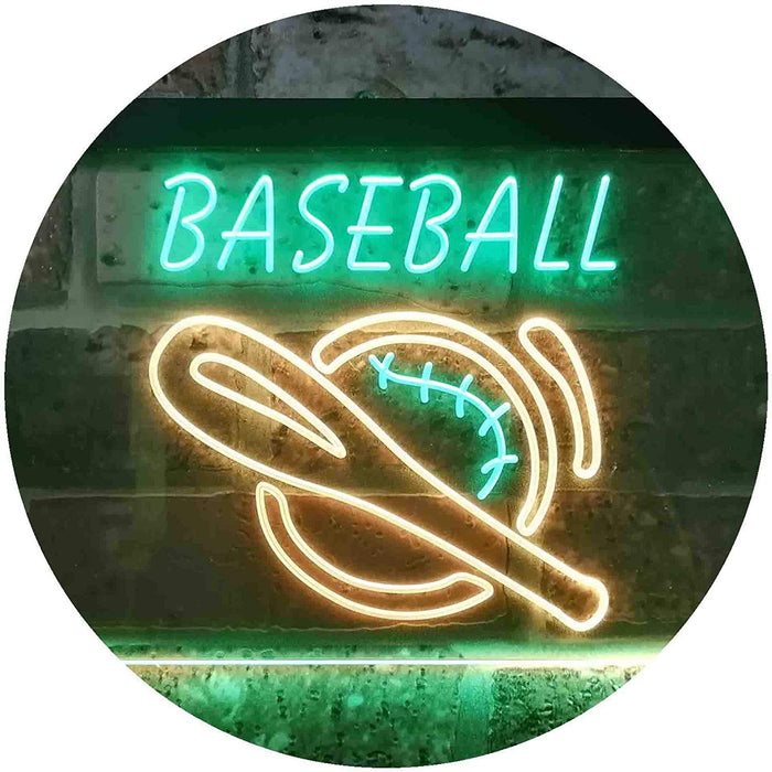 Baseball Man Cave Sports Wall Decor LED Light Sign - Way Up Gifts