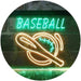 Baseball Man Cave Sports Wall Decor LED Light Sign - Way Up Gifts