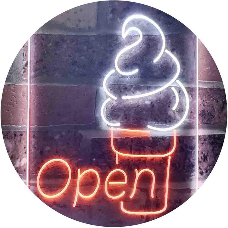 Ice Cream Open LED Light Sign - LED Gift Works